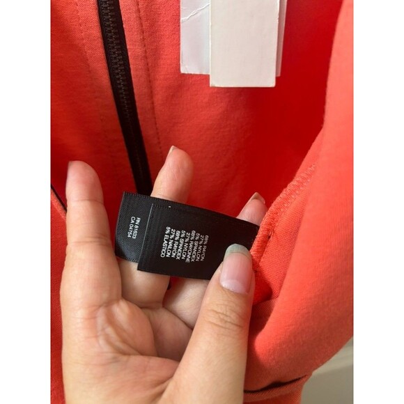 NEW Kenneth Cole Stretch Faux Wrap Bodycon Exposed Zipper Cap Sleeve Dress 10 - Picture 8 of 8